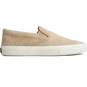 Sperry Striper Plushwave Bezove - Panske Slip On